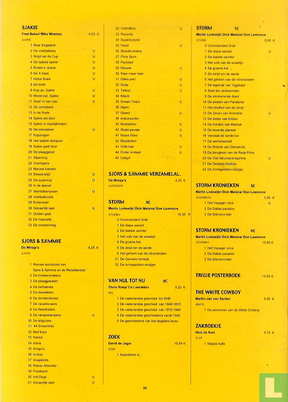 Catalogus juli 2003