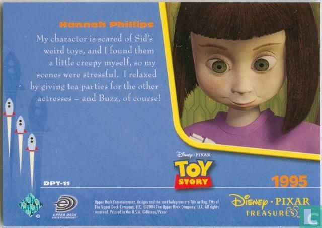 Hannah Phillips DPT-11 (2004) - Disney Pixar Treasures - LastDodo