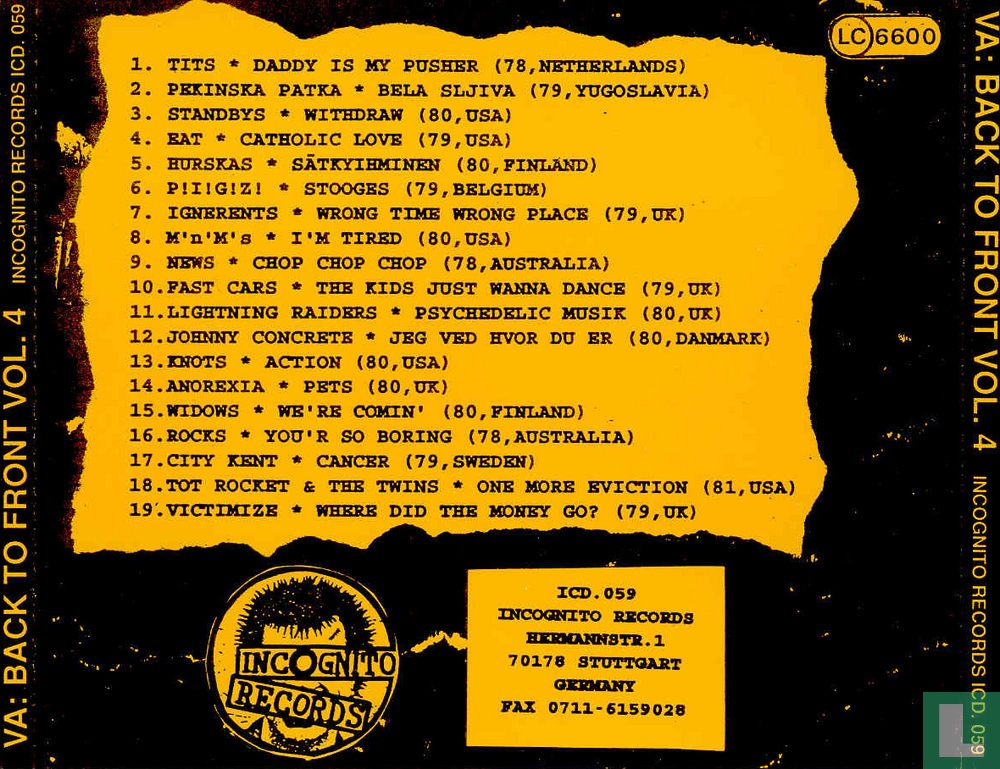 Back to front vol. 4
