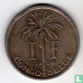 Belgian Congo 1 franc 1930