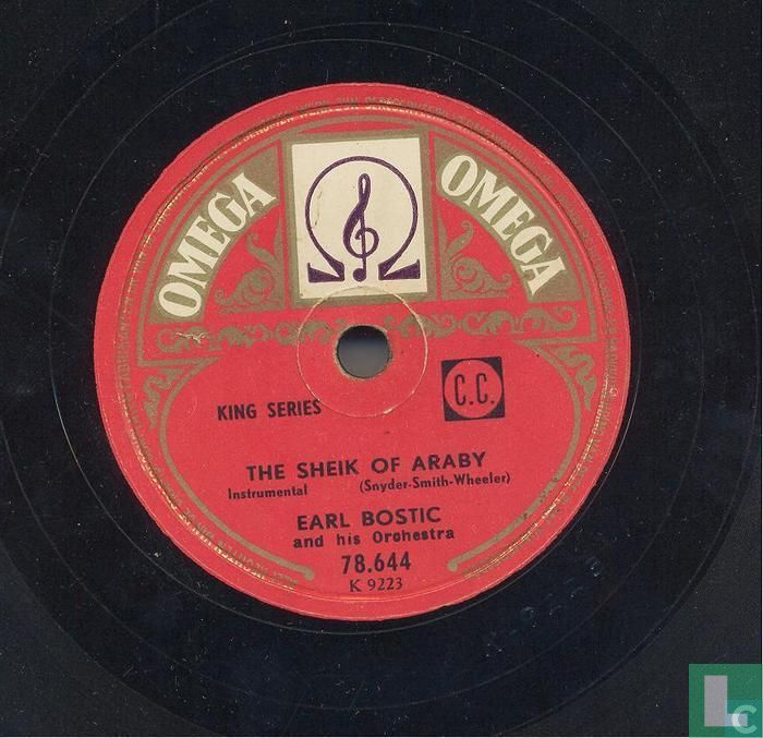 Boxtic The Sheik of Araby 78-rpm 78.644 (1953) - Bostic, Earl - LastDodo