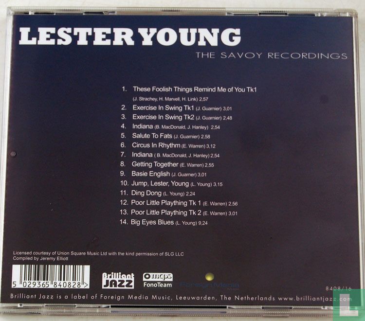 The Savoy recordings