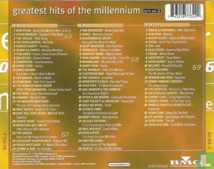 Greatest hits of the millennium 60's vol.2 CD 74321673342 (1999