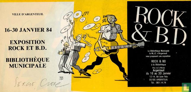 Programmaboekje "Rock et B.D."