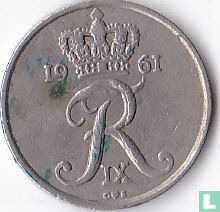 Denmark 10 øre 1961