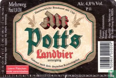 Pott'S Landbier Alt