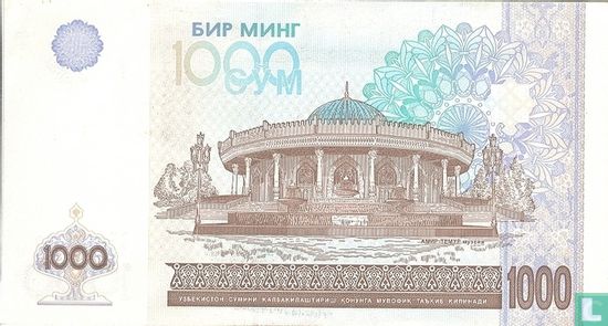 Uzbekistan 1,000 Sum 2001 - Image 2