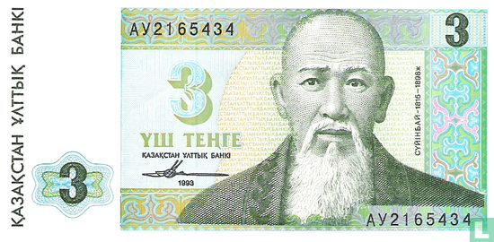 Kasachstan 3 Tenge (Drucker Nationalbank der Republik Kasachstan) - Bild 1