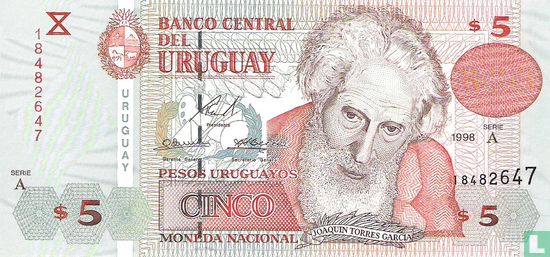 Uruguay 5 Pesos - Image 1
