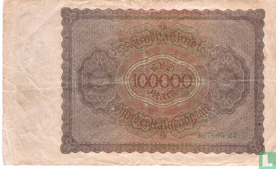 Duitsland 100.000 Mark (P.83 - Ros.82d) - Afbeelding 2