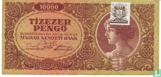 Hongarije 10.000 Pengö 1945 - Afbeelding 1