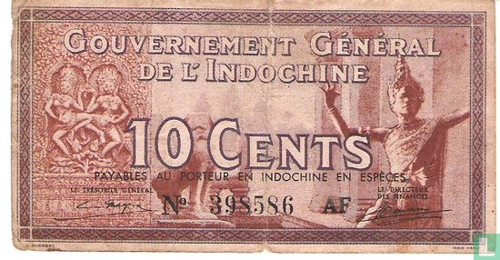 Frans Indochina 10 Cents  - Afbeelding 1