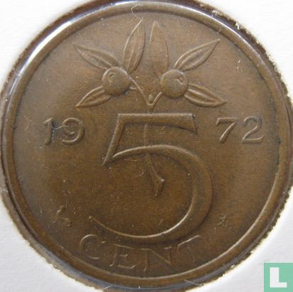Niederlande 5 Cent 1972 - Bild 1