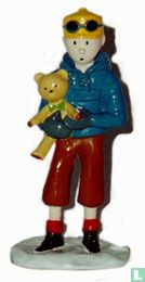 Series 3: Tintin et l'ours and plush - Tintin au Tibet