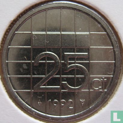 Netherlands 25 cents 1992 - Image 1