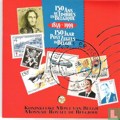 Belgique coffret 1999 "150 years of stamps in Belgium" - Image 1