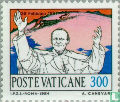 Reizen van Paus Johannes Paulus II in 1981 en 1982