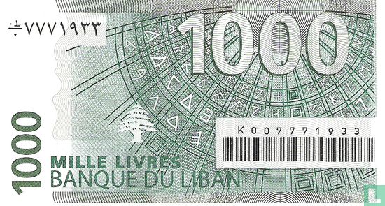 Libanon 1.000 Livres 2004 - Afbeelding 2