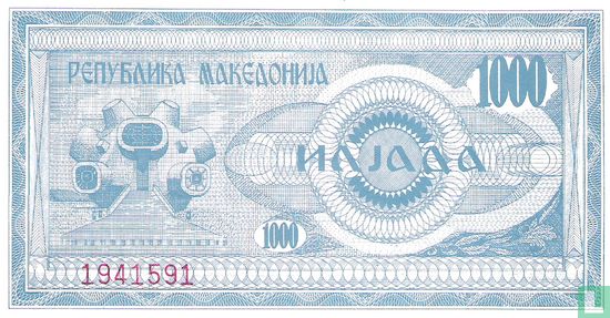Macédoine 1.000 Denari 1992 - Image 2
