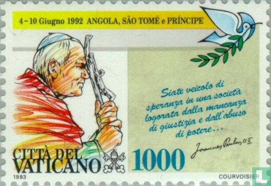Reisen von Papst Johannes Paul II. im Jahr 1992