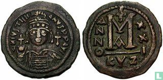 Byzantijnse Rijk 40 Nummi van Keizer Justinianus 527 n.Chr. - Afbeelding 3