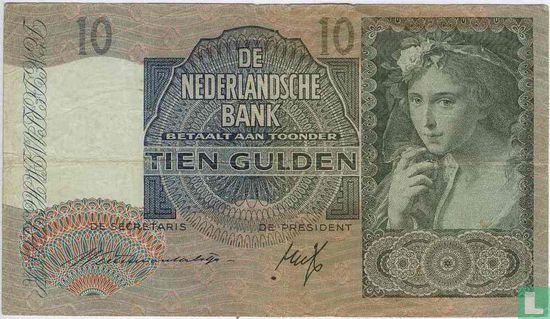 10 guilder Netherlands (PL38.b) - Image 1