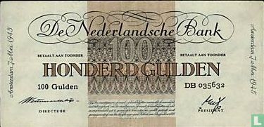 100 florins néerlandais - Image 1