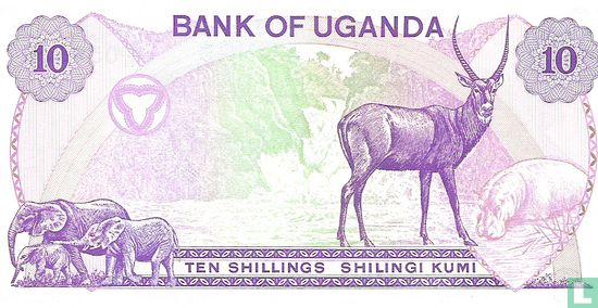 Uganda 10 Shillings  - Image 2