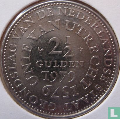 Nederland 2½ gulden 1979 "400th anniversary Union of Utrecht" - Afbeelding 1