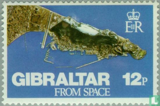 Gibraltar uit de ruimte