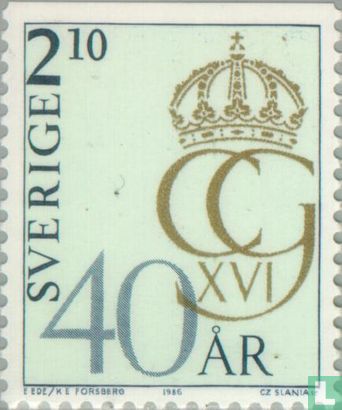 Roi Carl XVI Gustav-40e anniversaire