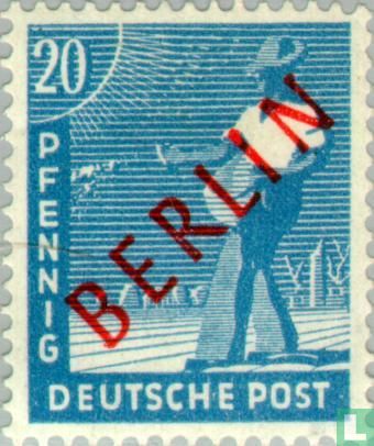 Rode opdruk "BERLIN"