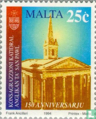 150 years St. Paul's Anglican cathedral, Valletta