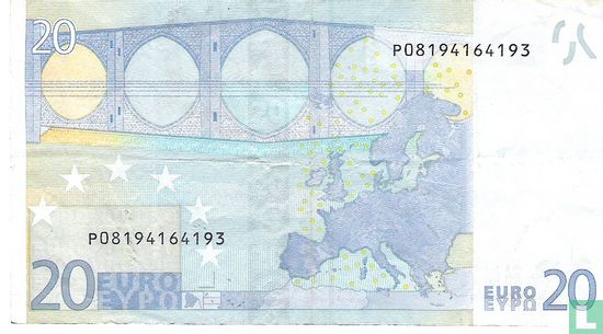 Eurozone 20 Euro P-G-T - Afbeelding 2