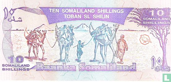 Somaliland 10 Shillings 1994 - Image 2
