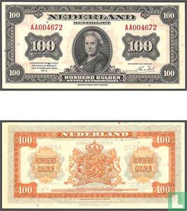 100 1943 niederländische Gulden