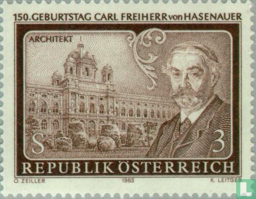 Carl Freiherr von Hasenauer, 150 jaar
