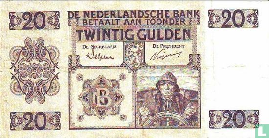 20 guilder Netherlands - Image 1