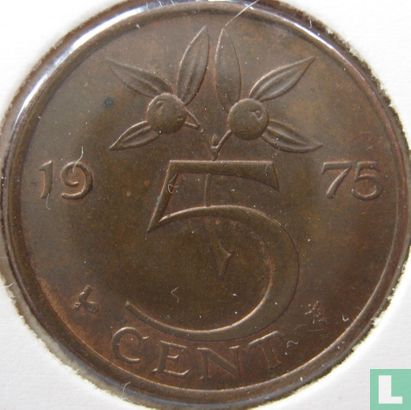 Nederland 5 cent 1975 - Afbeelding 1