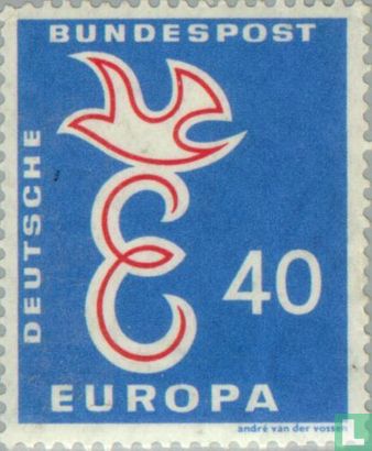 Europa – Lettre E et colombe