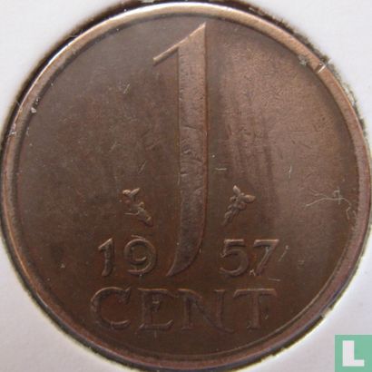 Nederland 1 cent 1957 - Afbeelding 1