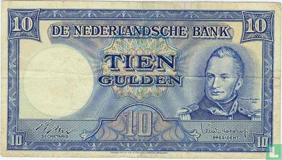 10 Niederlande Gulden - Bild 1