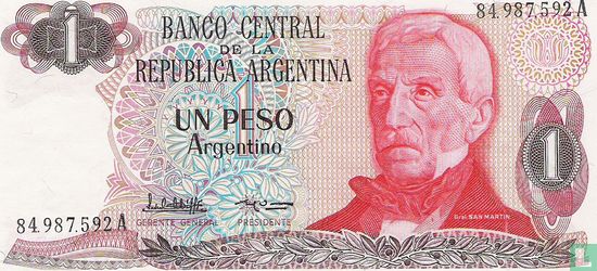 Argentine 1 Peso Argentino 1983 - Image 1