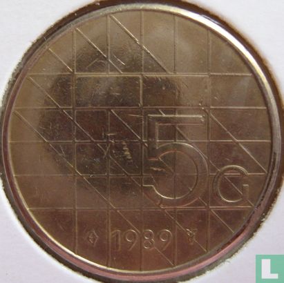 Pays-Bas 5 gulden 1989 - Image 1