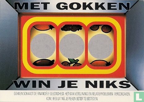 B000234 - Brijderstichting, Haarlem "Met Gokken Win Je Niks" - Afbeelding 1