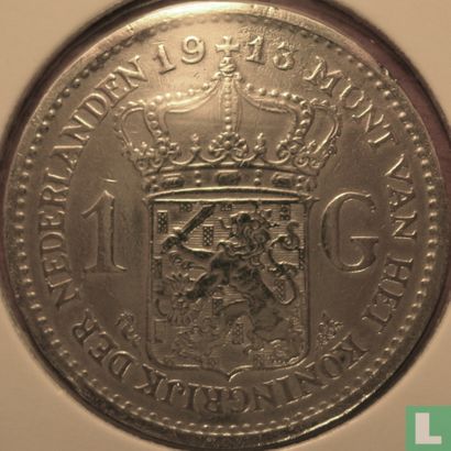 Nederland 1 gulden 1913 - Afbeelding 1