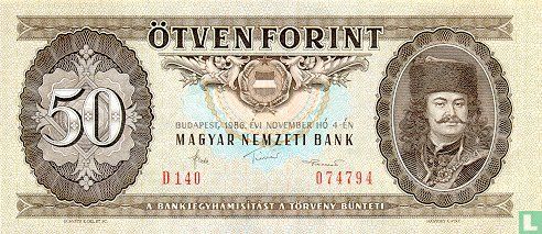 Ungarn 50 Forint 1986 - Bild 1