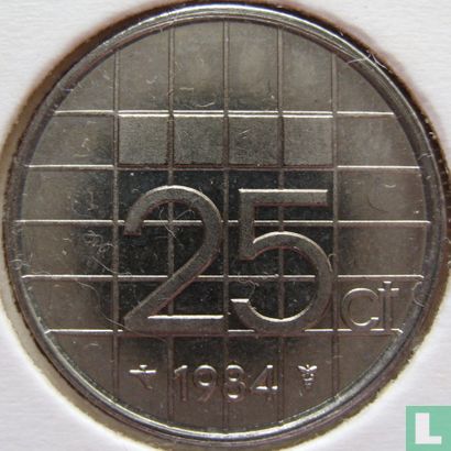Netherlands 25 cents 1984 - Image 1