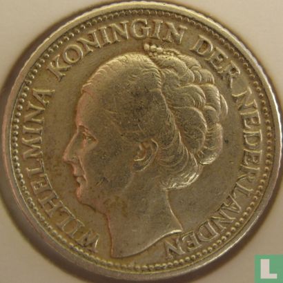 Pays-Bas 25 cents 1943 (type 1 - gland et P) - Image 2