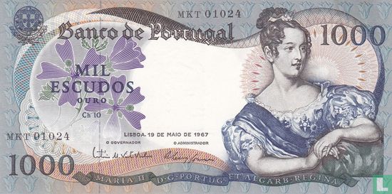 Portugal 1000 escudos - Image 1